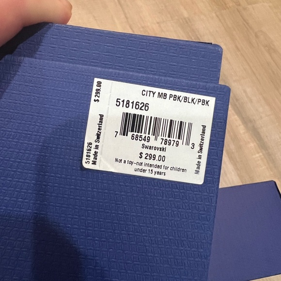 Swarovski Watch & Bracelet combo set Black rhinestones - Picture 9 of 9